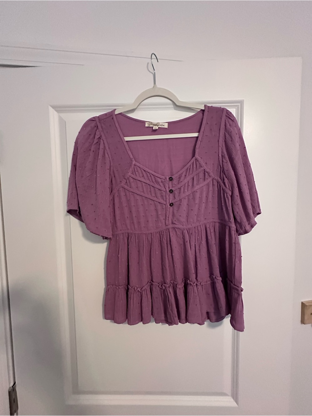 Renegade Peasant Blouse in Mauve